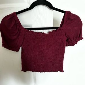 Burgundy Garage top. Only worn a few times. Great condition.